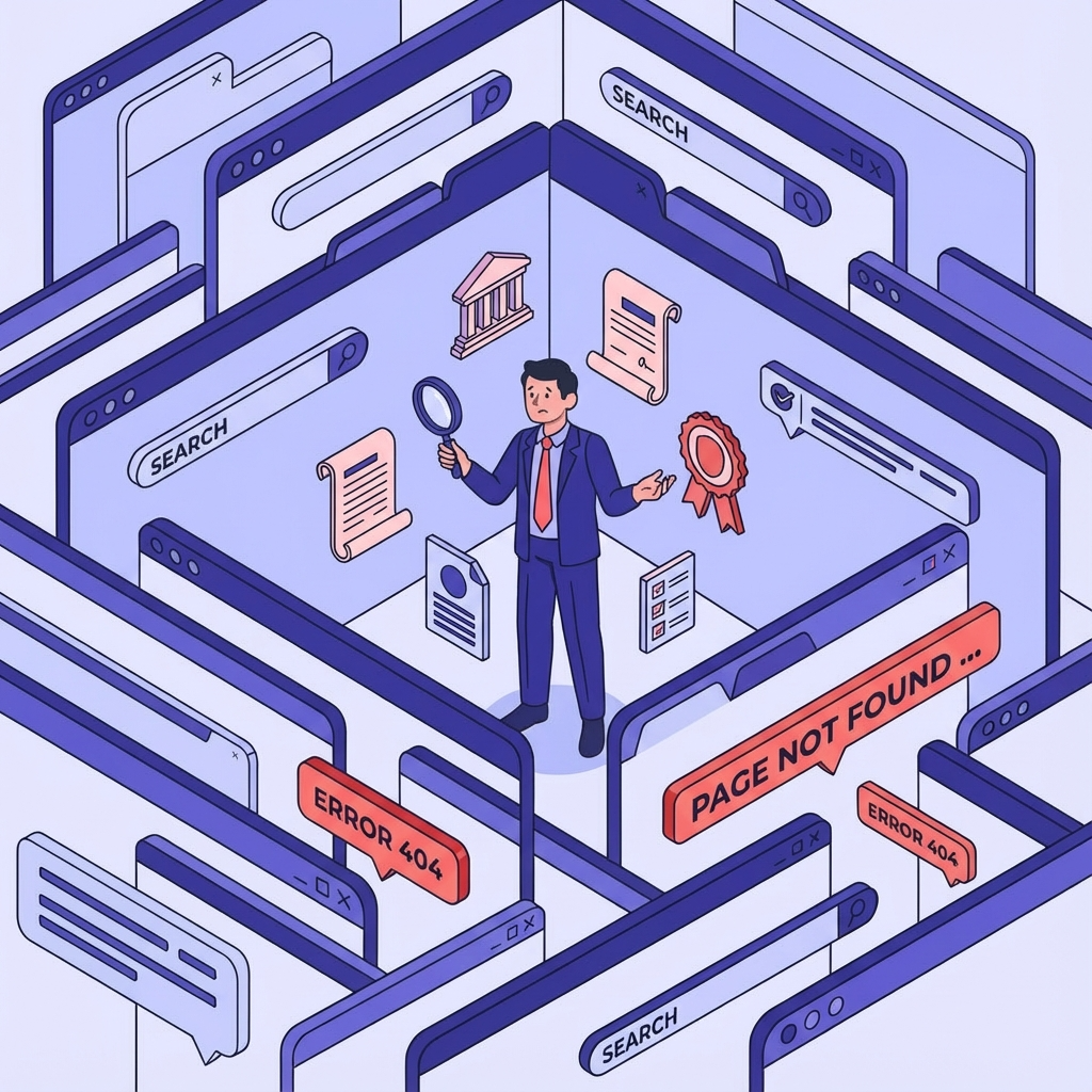 미로 같은 홈페이지